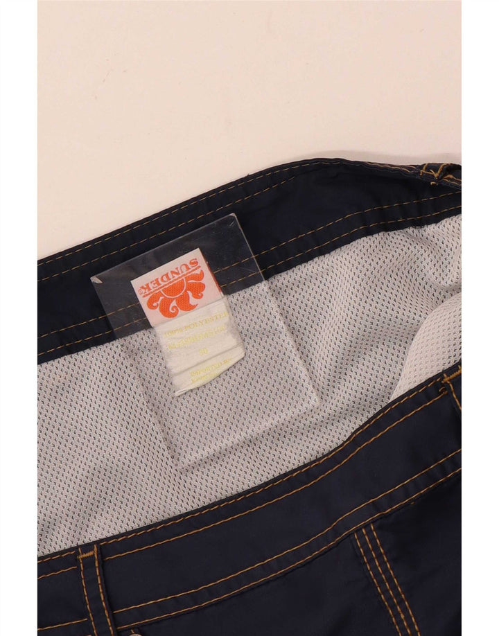 Sundek Herren-Badeshorts, mittelgroß, marineblau, Polyester