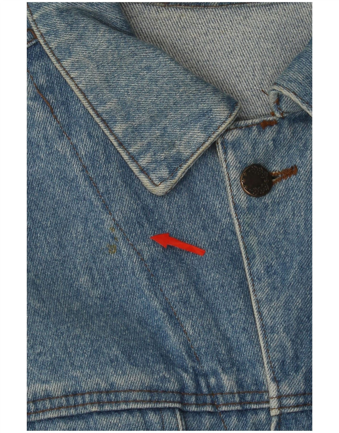 VINTAGE Herren Jeansjacke UK 42 XL Blau