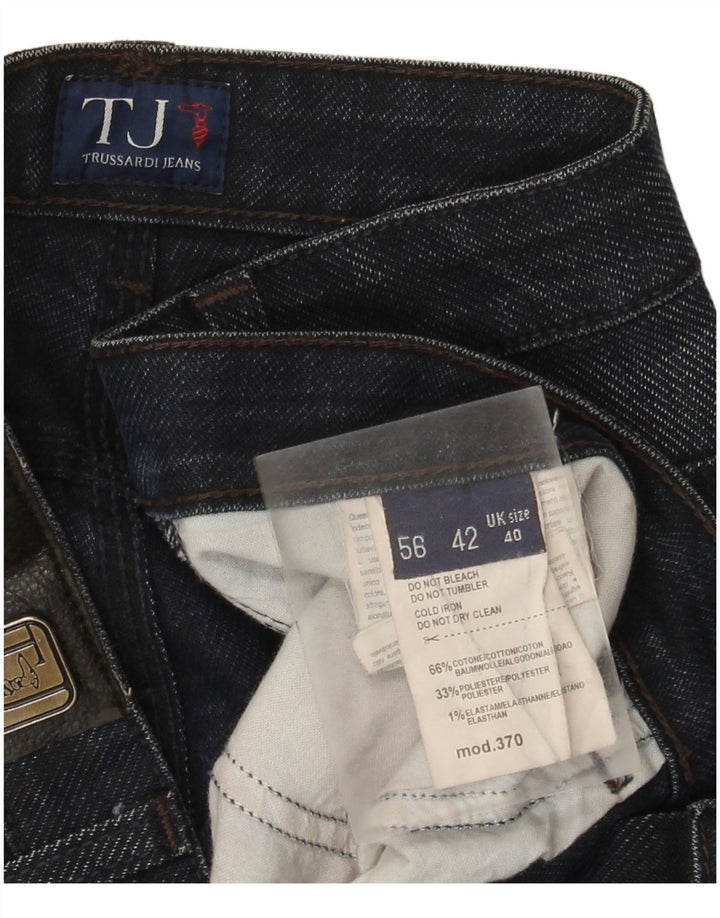 Trussardi Herren Straight Jeans W40 L31 Marineblaue Baumwolle
