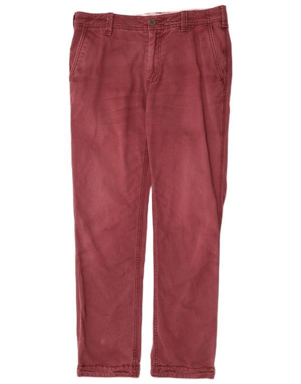 Slim Chino-Hose für Herren von Fat Face, W32, L30, Burgunderrot, Baumwolle