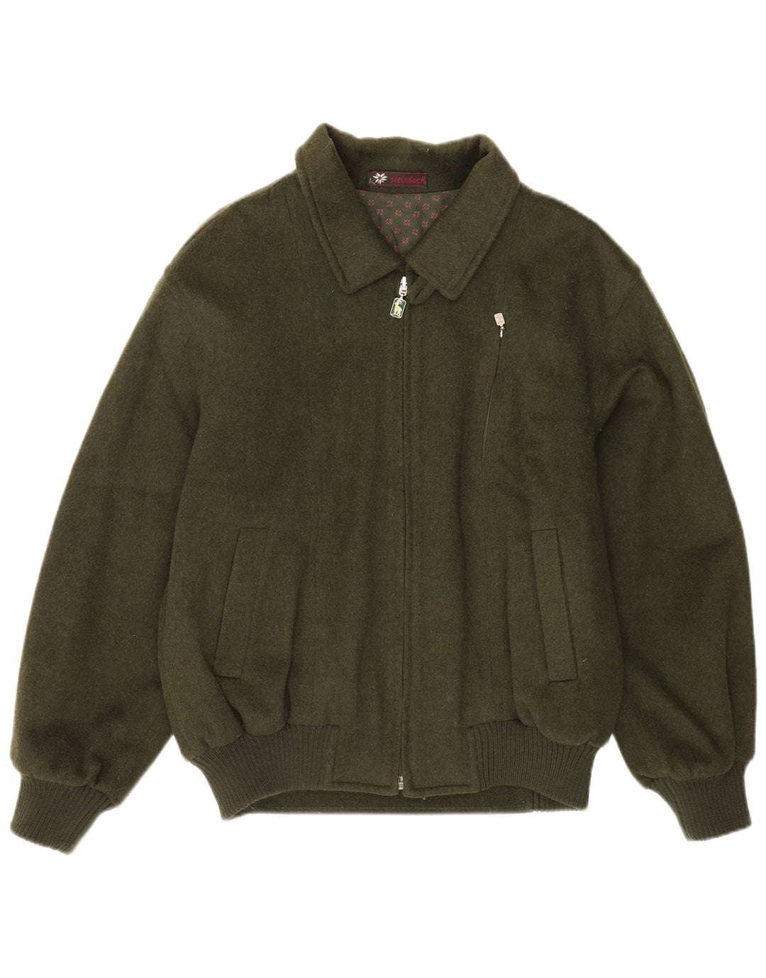 Steinbock Herren Bomber Windjacke EU 52 XL Grüne Wolle