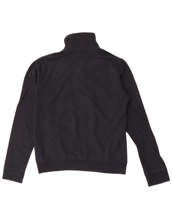 Kappa Womens Graphic Trainingsanzug Top Jacke UK 14 Große schwarze Baumwolle