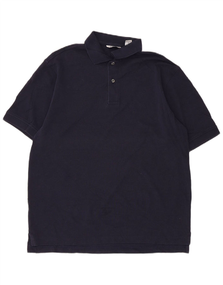 IZOD Herren-Poloshirt, mittelgroß, marineblau, Baumwolle