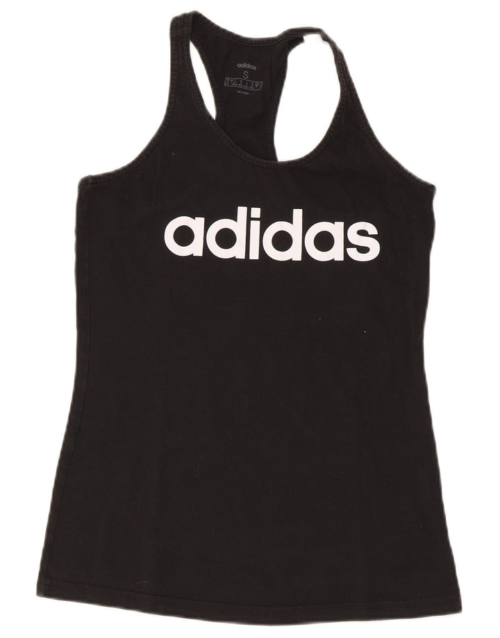 Adidas Damen Graphic Vest Top UK 8/10 Small Schwarz