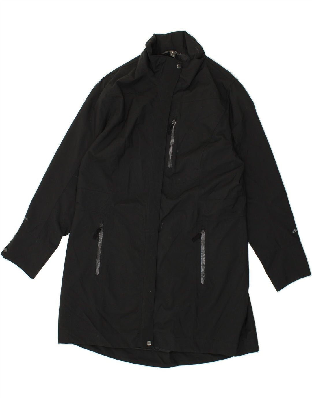 EDDIE BAUER Womens Overcoat UK 18 XL Black Nylon Vintage Eddie Bauer and Second-Hand Eddie Bauer from Messina Hembry 
