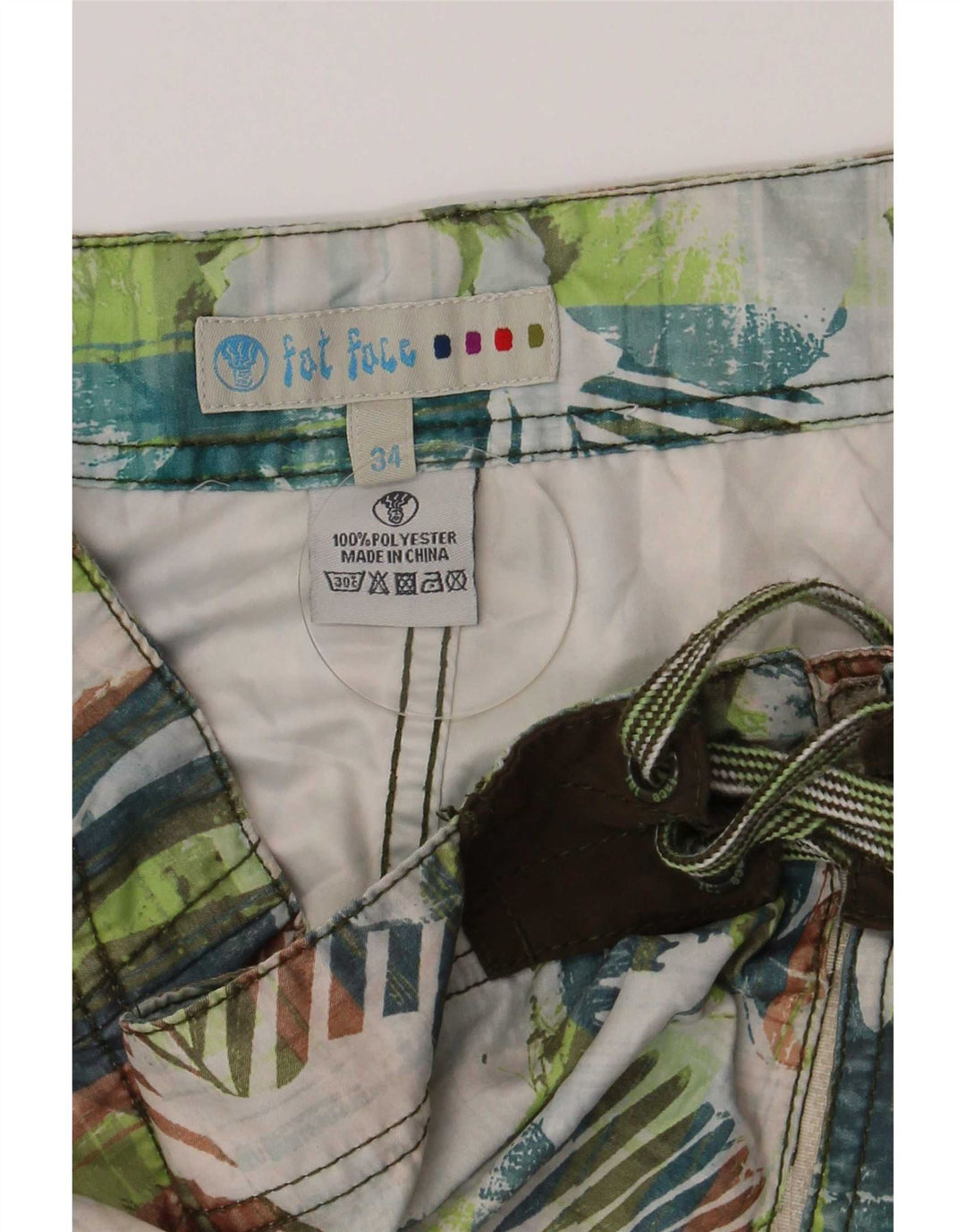 Fat Face Herren-Badeshorts, groß, mehrfarbig, Blumenmuster, Polyester