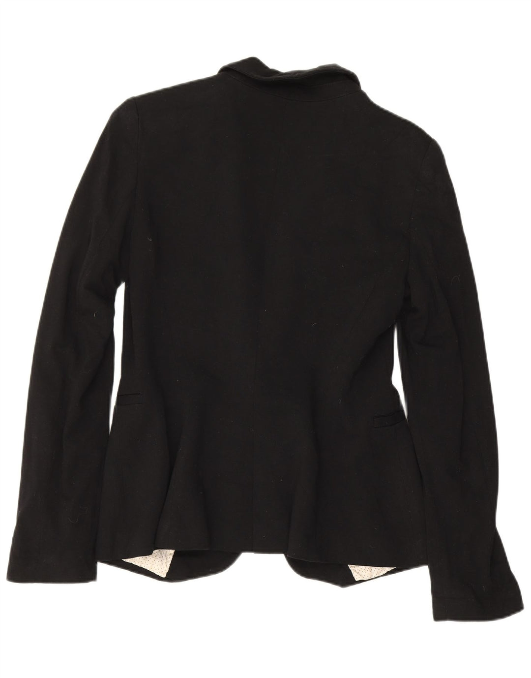 Zara Damen 1-Knopf-Blazerjacke UK 10 Small Schwarz