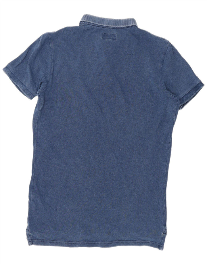 Superdry Herren-Poloshirt, Größe S, Marineblau, Baumwolle