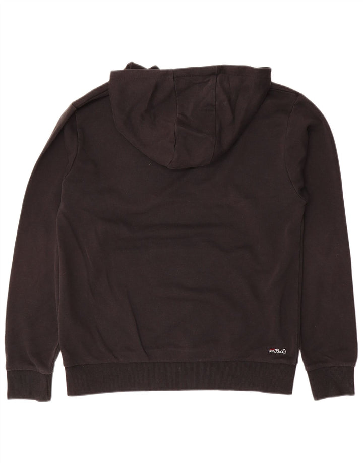 FILA Kapuzenpullover mit Grafik für Jungen, 15–16 Jahre, schwarze Baumwolle