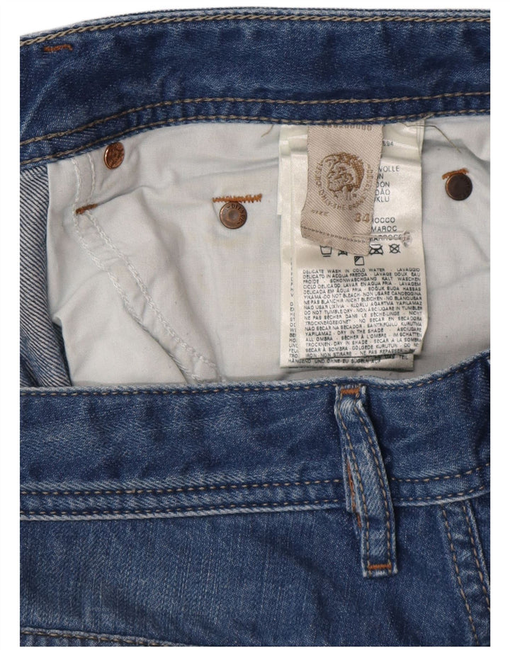 Diesel Herren Distressed Slim Jeans W34 L26 Blaue Baumwolle