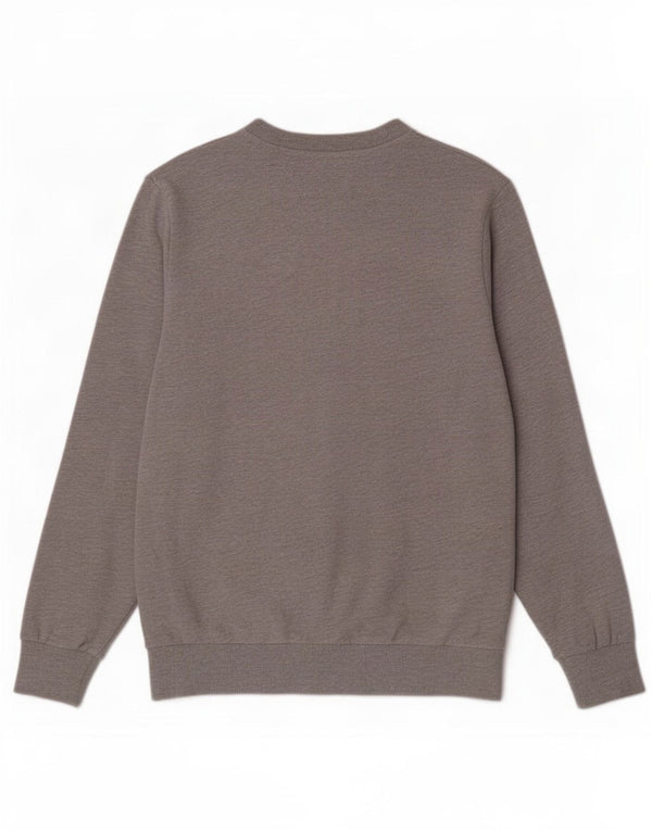 Jack & Jones Herren-Sweatshirt-Pullover aus mittelgrauer Baumwolle