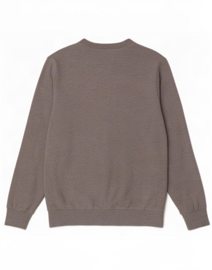 Jack & Jones Herren-Sweatshirt-Pullover aus mittelgrauer Baumwolle
