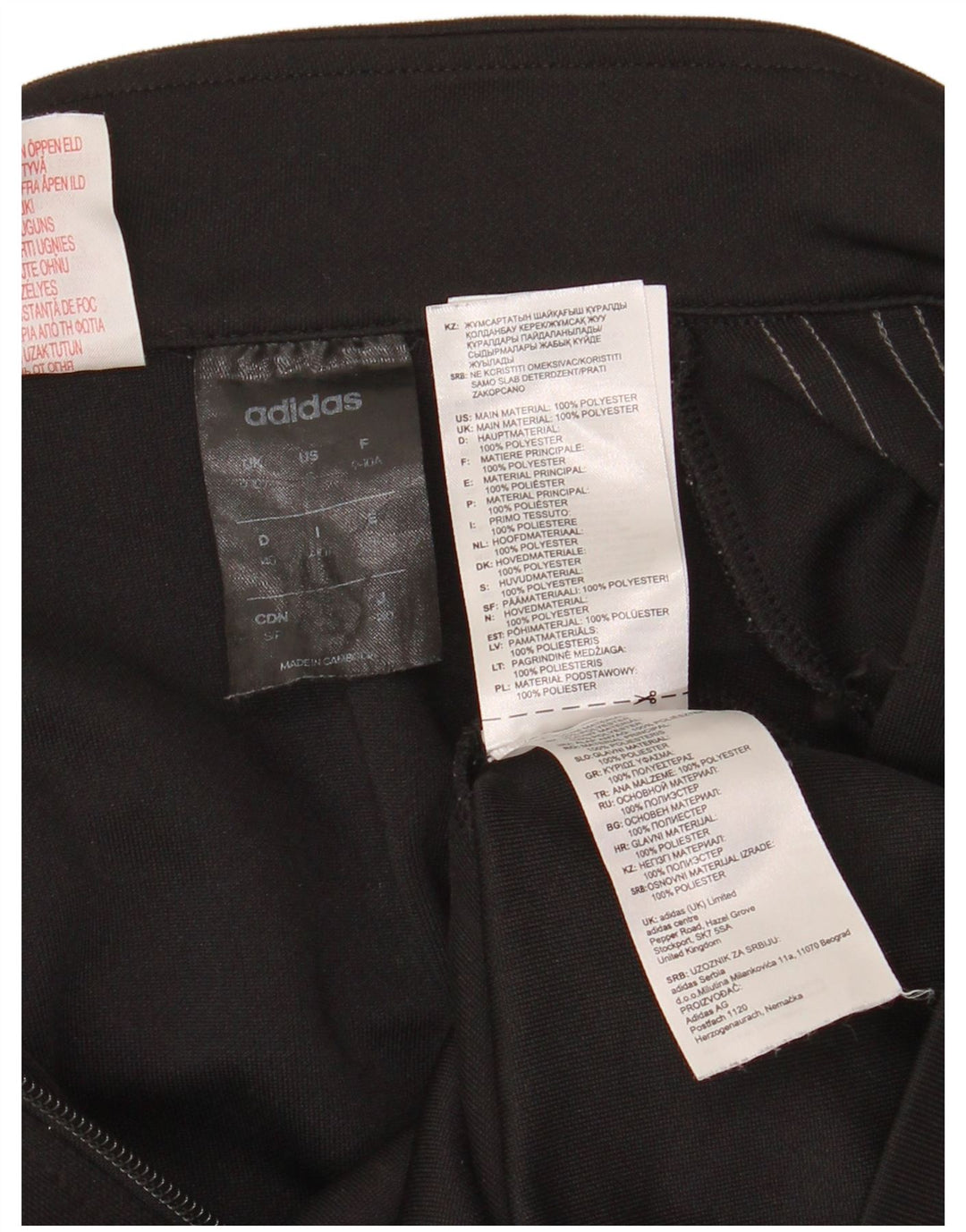ADIDAS Jungen-Trainingsanzug-Top-Jacke, 9–10 Jahre, schwarzes Polyester