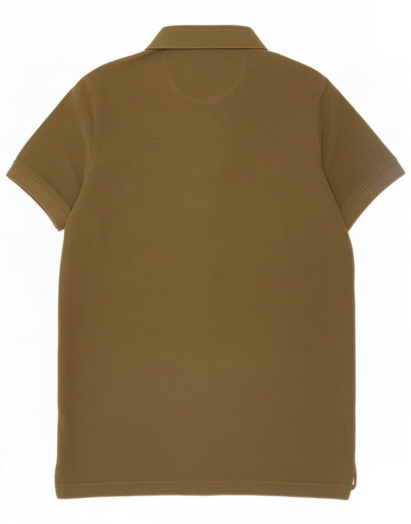 Massimo Dutti Herren Poloshirt Small Khaki Baumwolle
