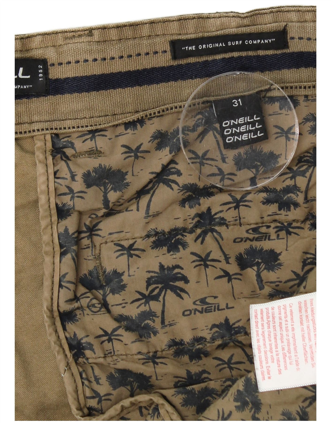 O'NEILL Herren Cargoshorts W31 Mittelgrüne Tarnung