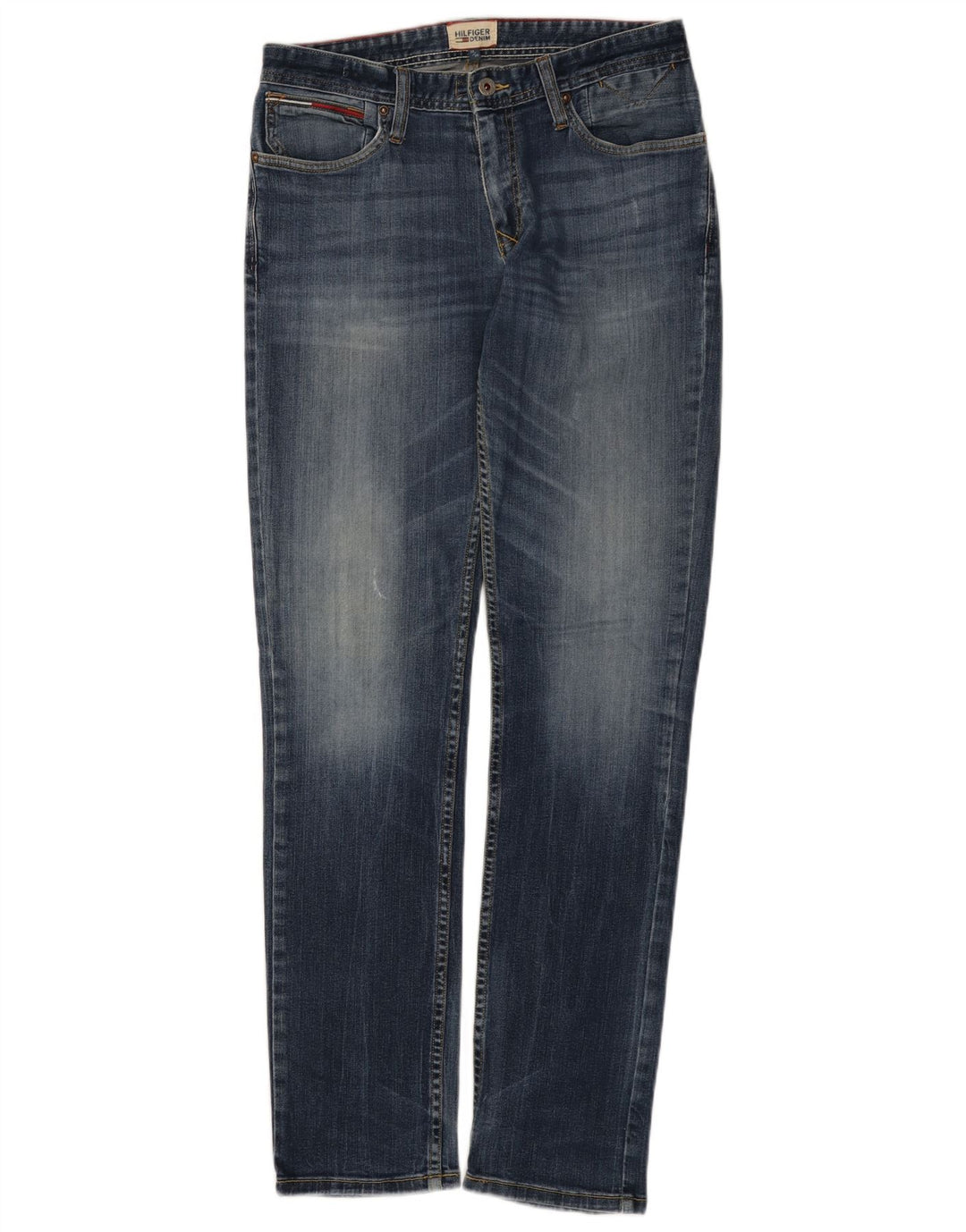 Tommy Hilfiger Herren Slim Jeans W30 L34 Blaue Baumwolle