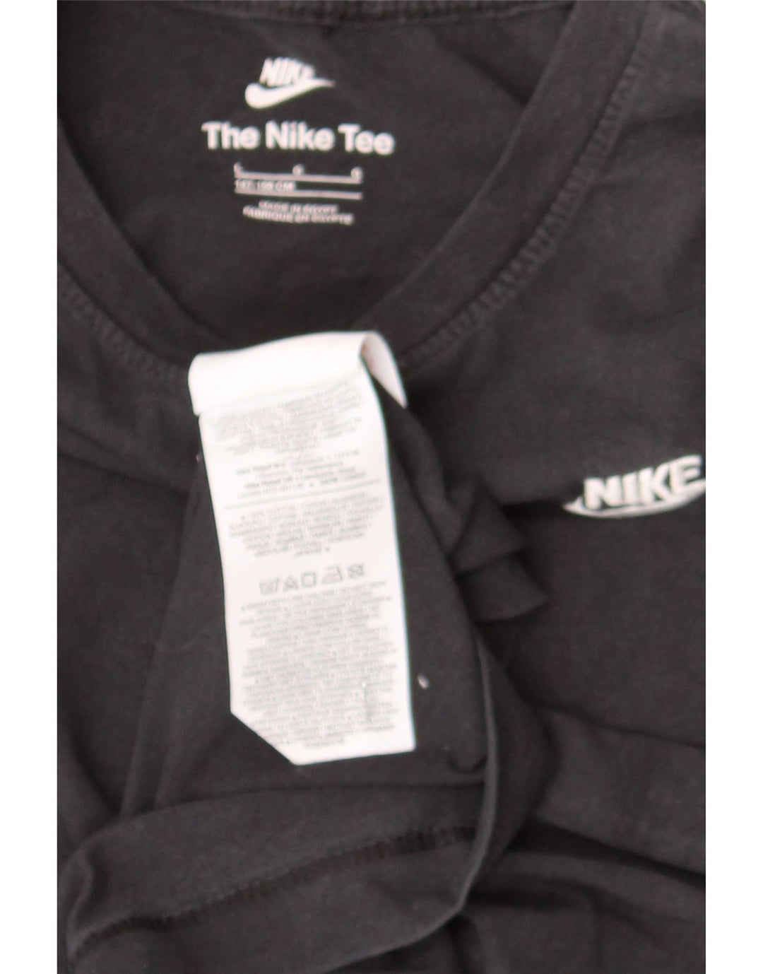 Nike T-Shirt für Jungen, 12–13 Jahre, Größe L, Schwarz, Baumwolle
