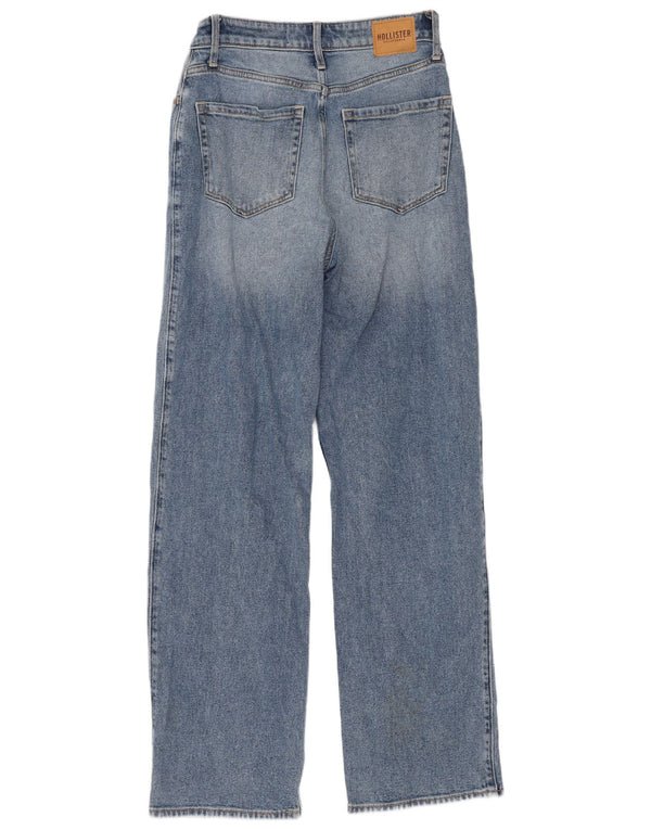 Hollister Damen Vintage-Fit-Jeans mit hoher Taille, gerade, US 2, XS, W26, L30, Blau