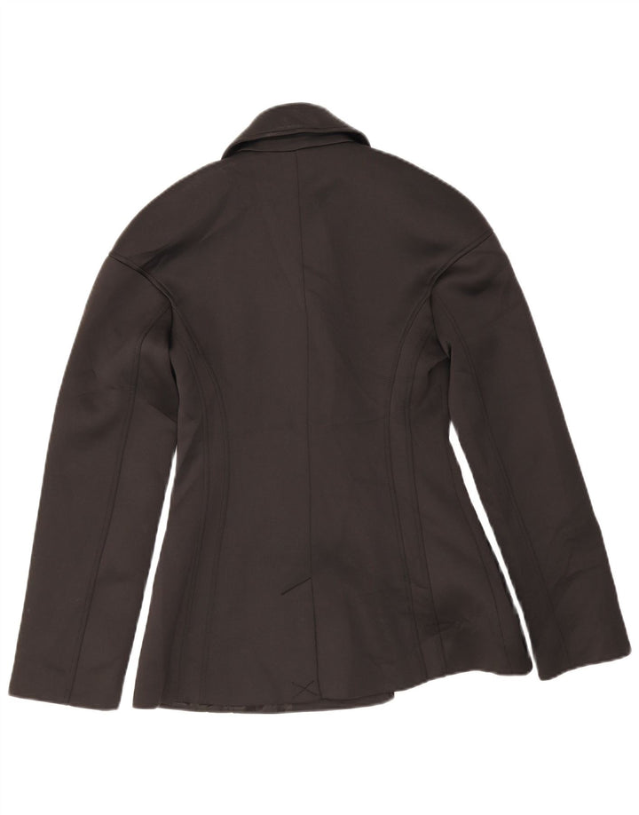 Zweireihiger Blazer für Damen von Zara, UK 12, Mittelschwarz, Polyester
