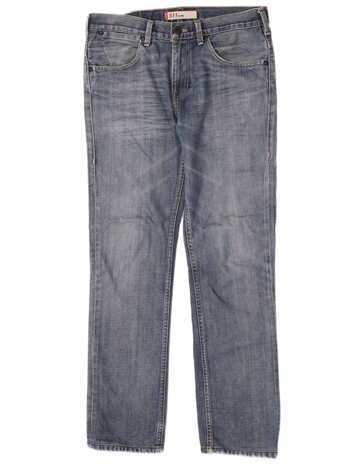Levi's Herren 511 Slim Jeans W33 L30 Blaue Baumwolle