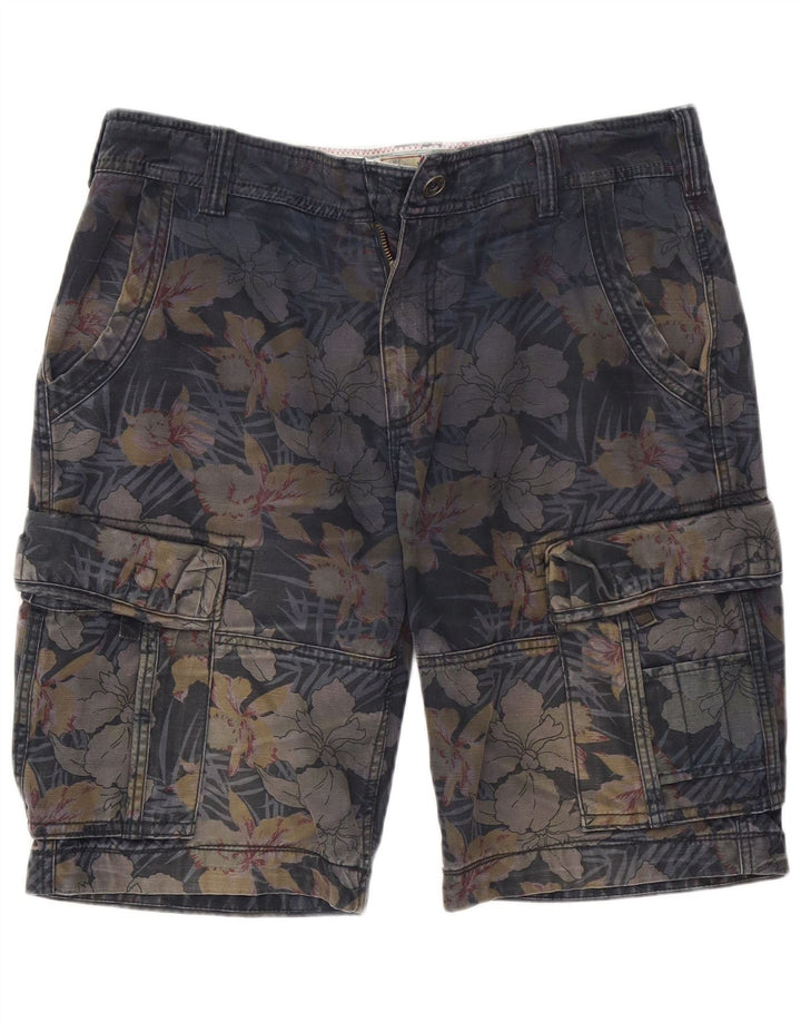 Fat Face Herren-Cargo-Shorts, W34, groß, marineblau, geblümt, Baumwolle