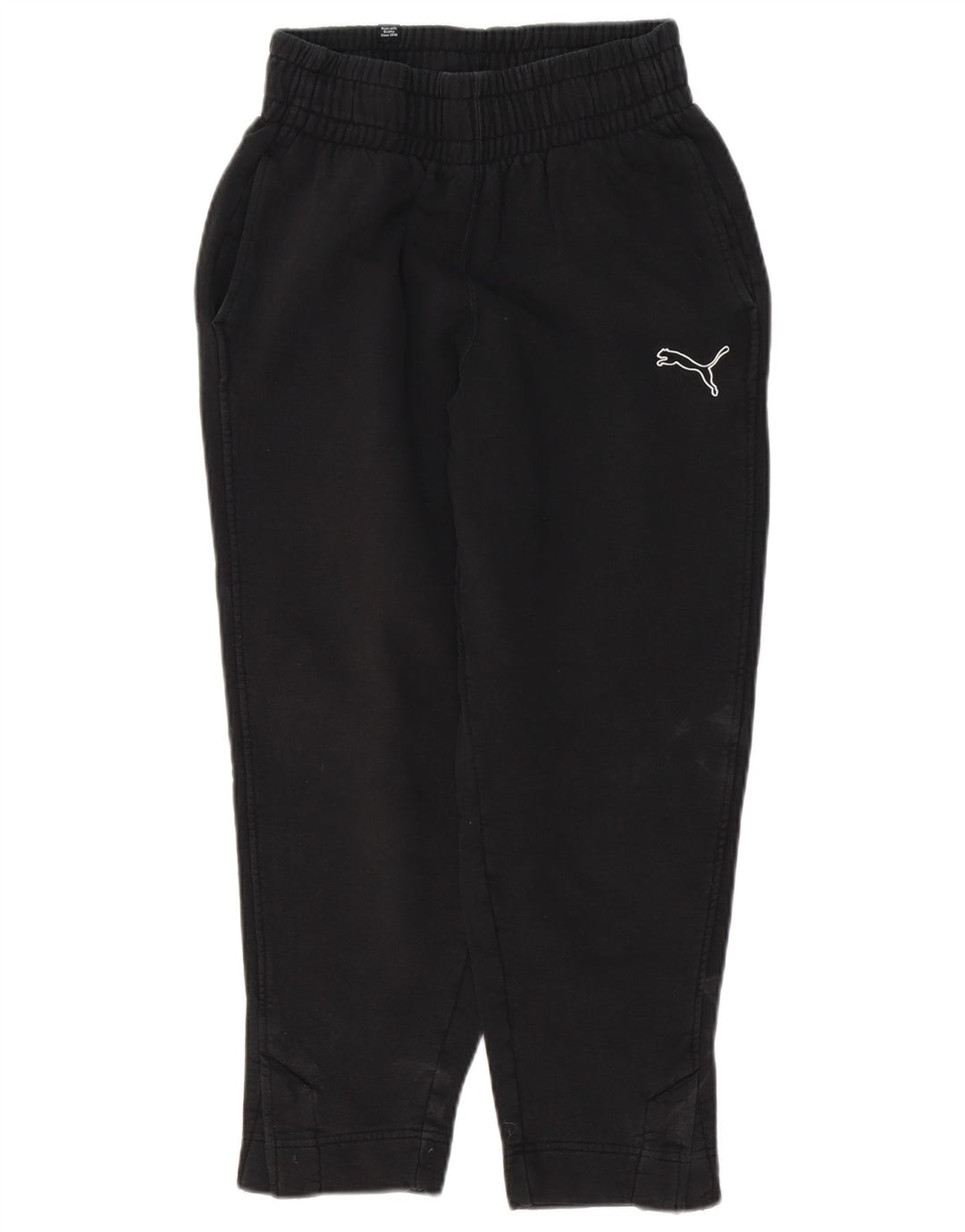 PUMA Damen Trainingshose Jogger UK 4 XS Schwarz Baumwolle
