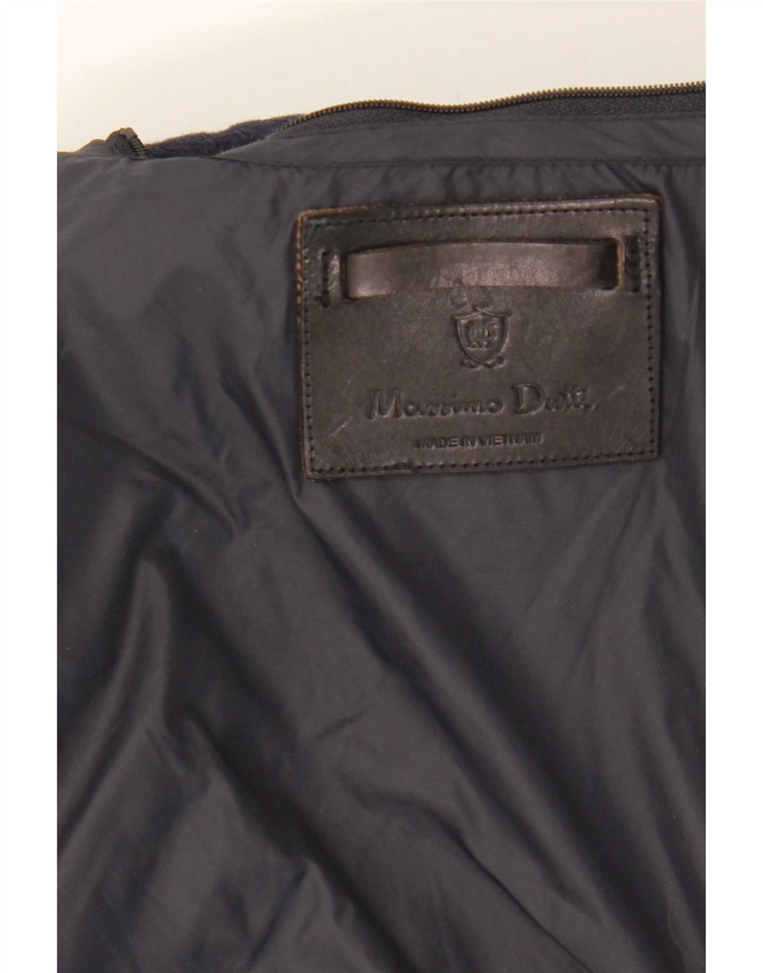 Massimo Dutti Herren 4-Knopf-Blazerjacke UK 42 XL Marineblaue Wolle
