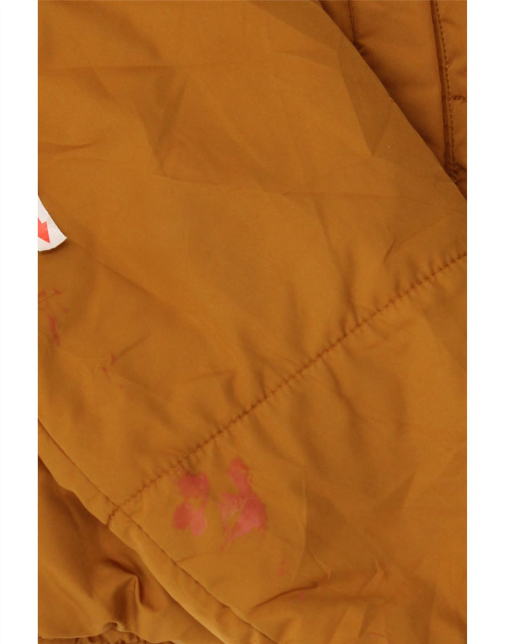 Marks & Spencer Wattierte Damenjacke mit Kapuze, UK 12, Mittelgelb, Polyester