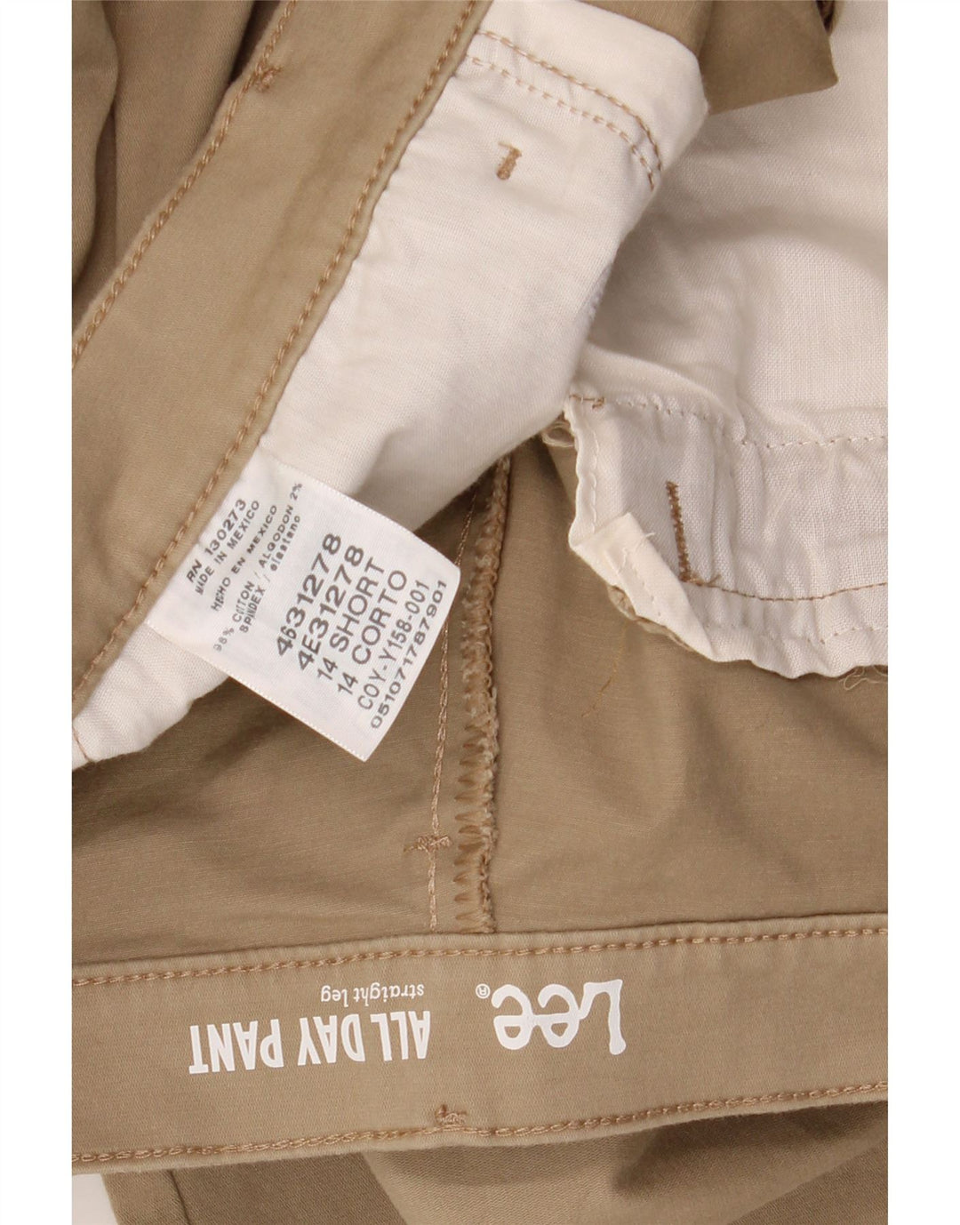 LEE Damen Gerade Freizeithose US 14 XL W34 L28 Braune Baumwolle