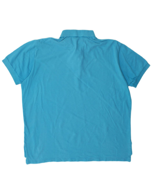 POLO RALPH LAUREN Herren Poloshirt XL Blaue Baumwolle