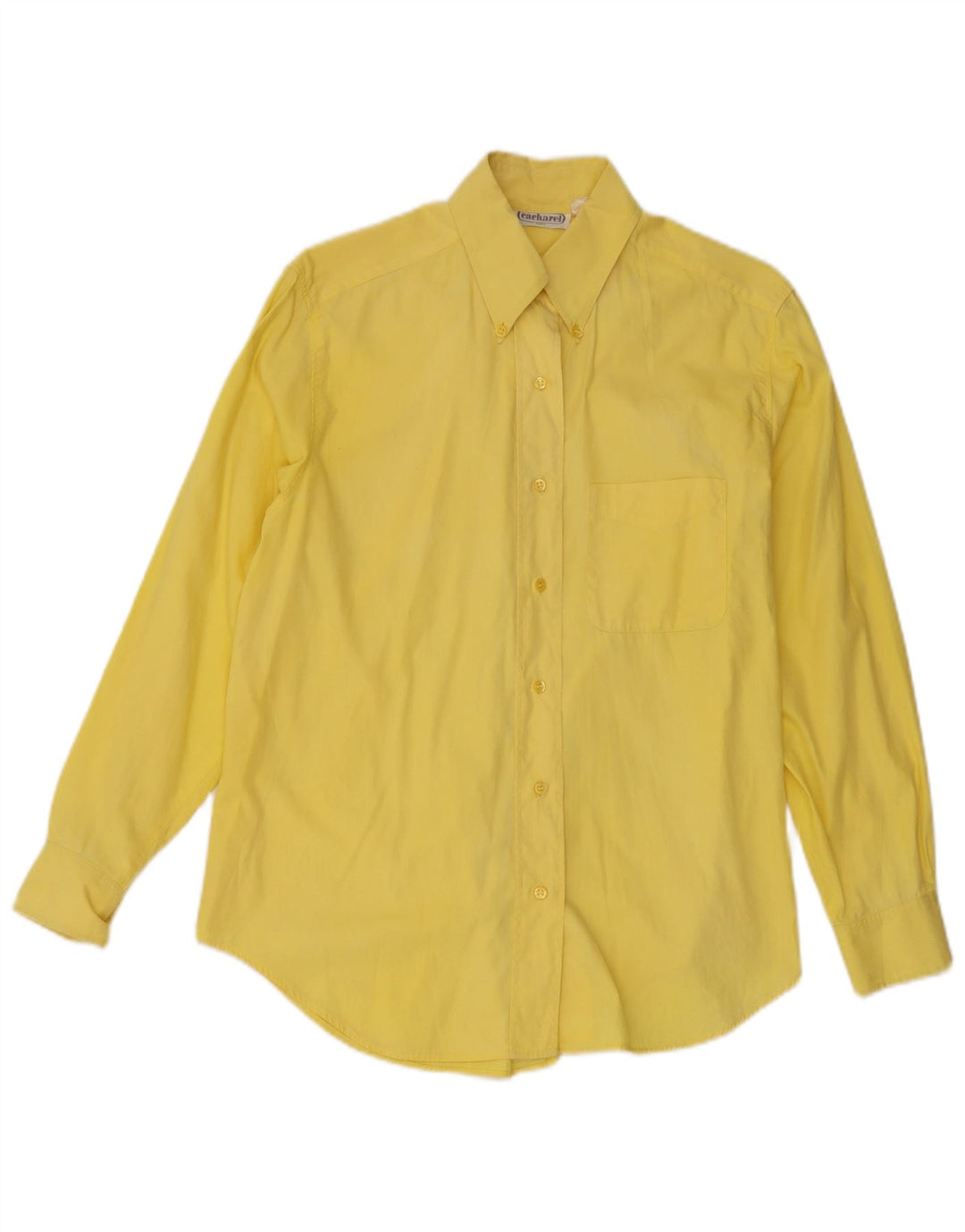 Cacharel Damen Hemd UK 14 Large Gelb