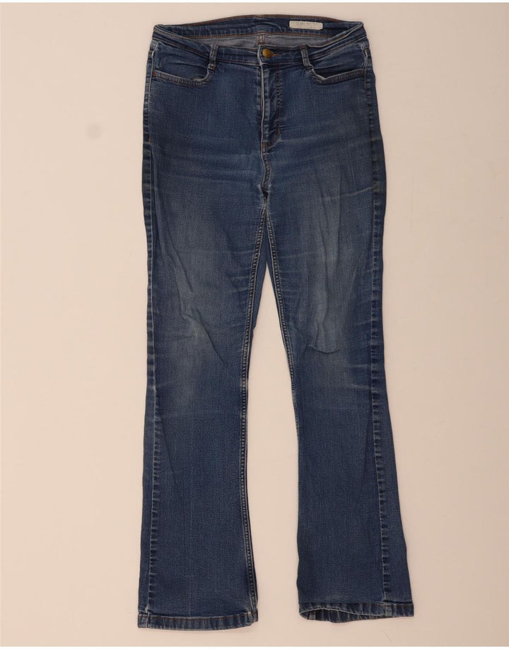 MARKS & SPENCER Damen Bootcut-Jeans mit normaler Passform, UK 10, Größe S, W30, L30, Blau