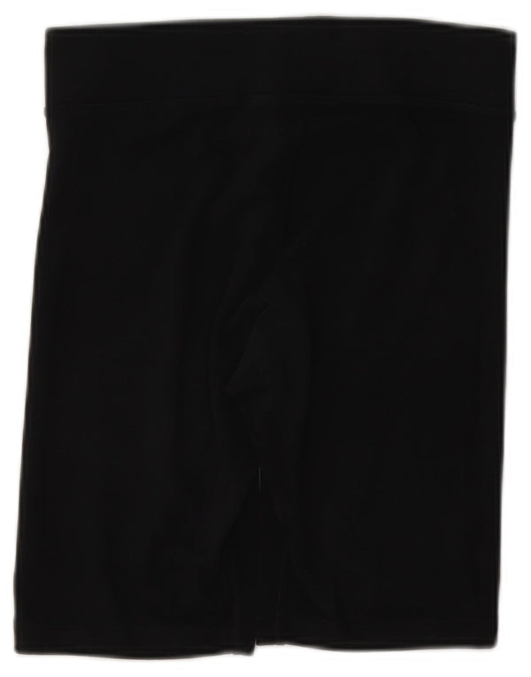 Nike Damen Sportshorts UK 10 Small Schwarz Baumwolle
