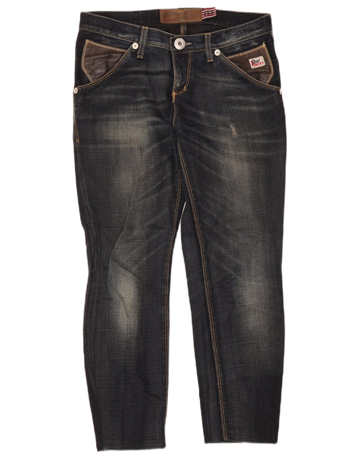 Roy Rogers Damen Distressed Slim Jeans W28 L26 Blau
