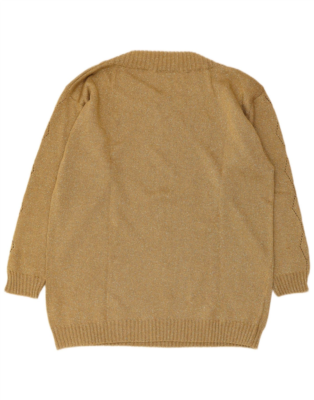 Vetta Damen-Pullover mit U-Boot-Ausschnitt, IT 44, mittlere Khaki-Wolle