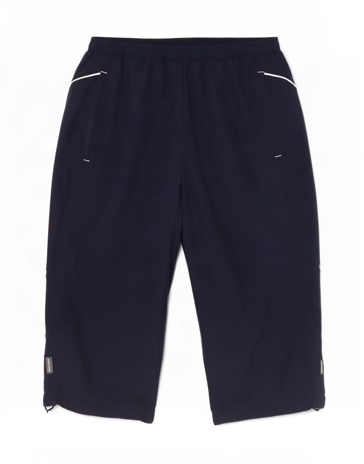 Reebok Herren Capri-Trainingshose, Größe S, Marineblau, Polyester