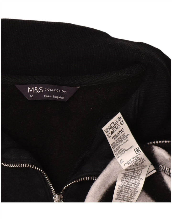 Marks & Spencer Damen-Sweatshirt in Übergröße, Gr. 40, Größe L, Schwarz