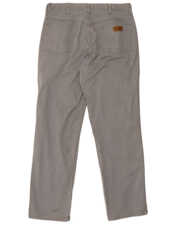 Wrangler Damen Gerade Freizeithose W32 L31 Grau Klassisch