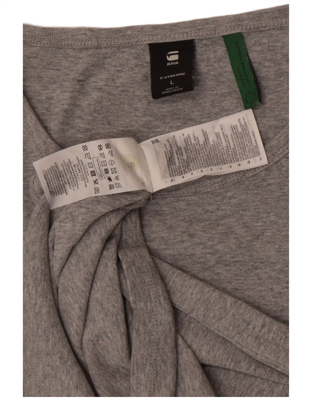 G-Star Damen T-Shirt Top Large Grau Baumwolle