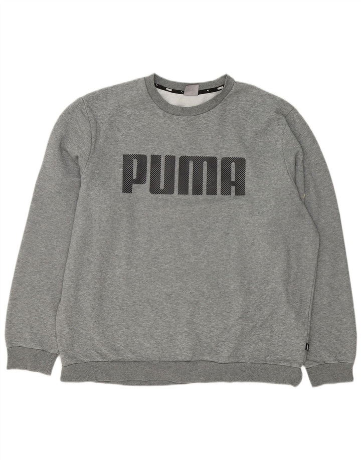 Puma Herren Graphic Sweatshirt Pullover 2XL Grau meliert