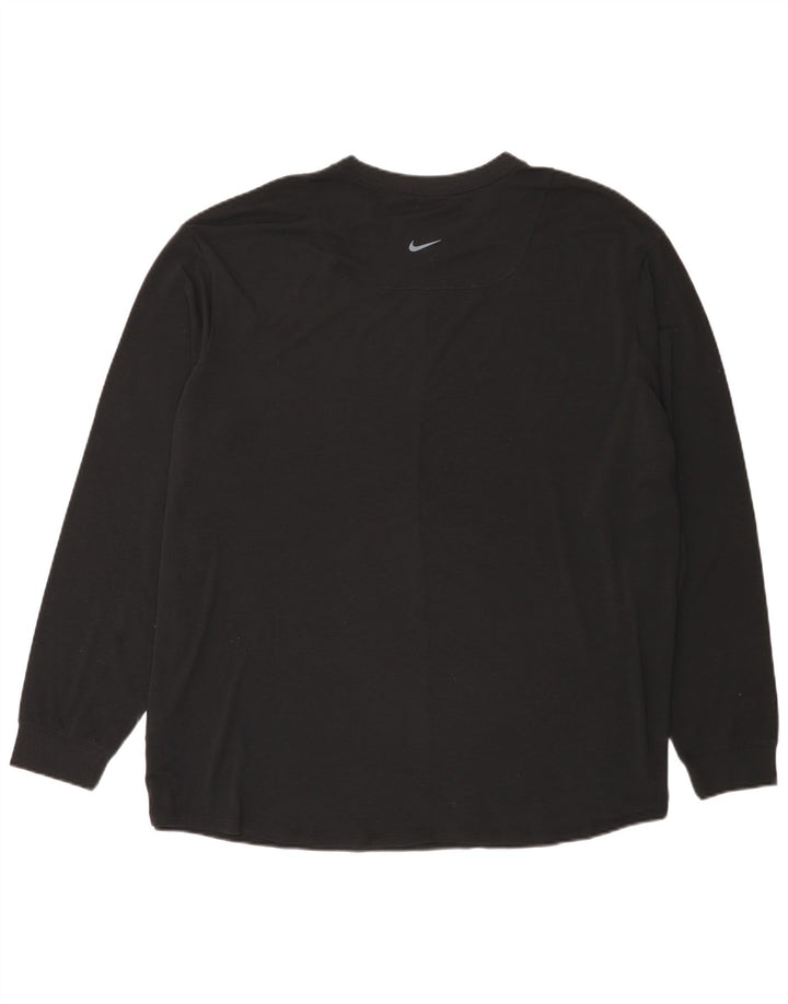 Nike Herren Dri Fit Top Langarm 2XL Schwarz Polyester