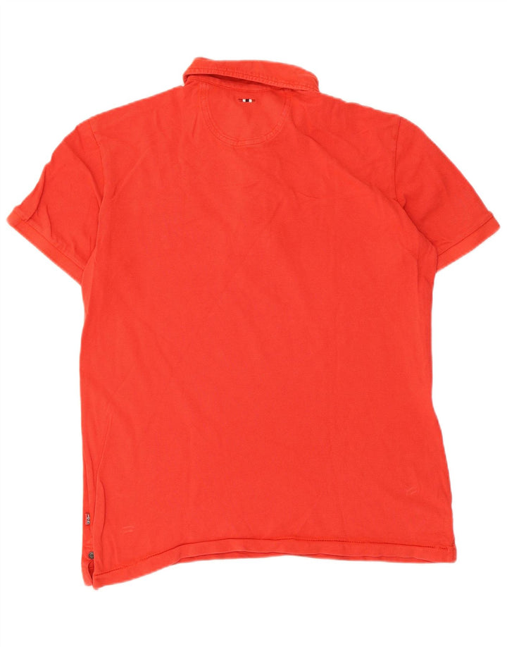 Napapijri Herren Geographic Graphic Poloshirt Mittelrot