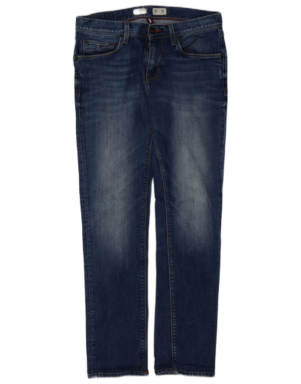 Tommy Hilfiger Herren Denton Straight Jeans W32 L32 Blaue Baumwolle