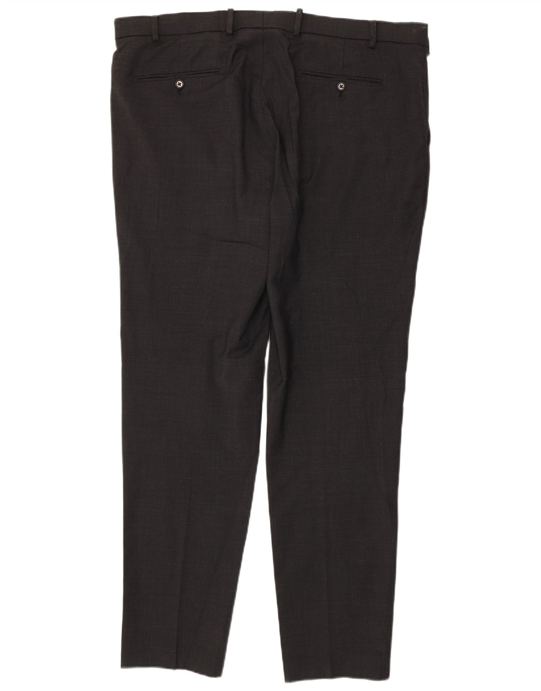 Marks & Spencer Herren-Anzughose mit maßgeschneiderter Passform, schmal, W40, L33, graue Wolle