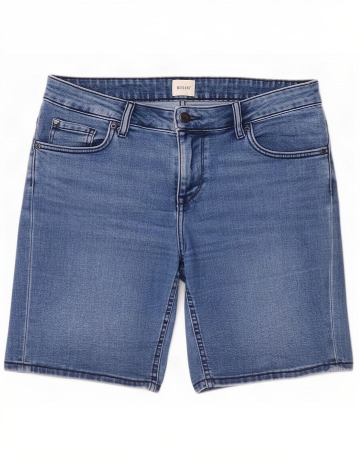 Mustang Damen Jeansshorts W29 mittelblaue Baumwolle