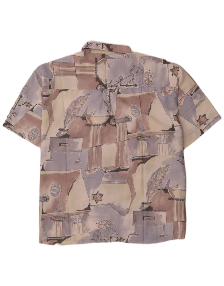 Club D'Amingo Herren-Hemd mit abstraktem Muster, Größe 45/46 XL, mehrfarbig