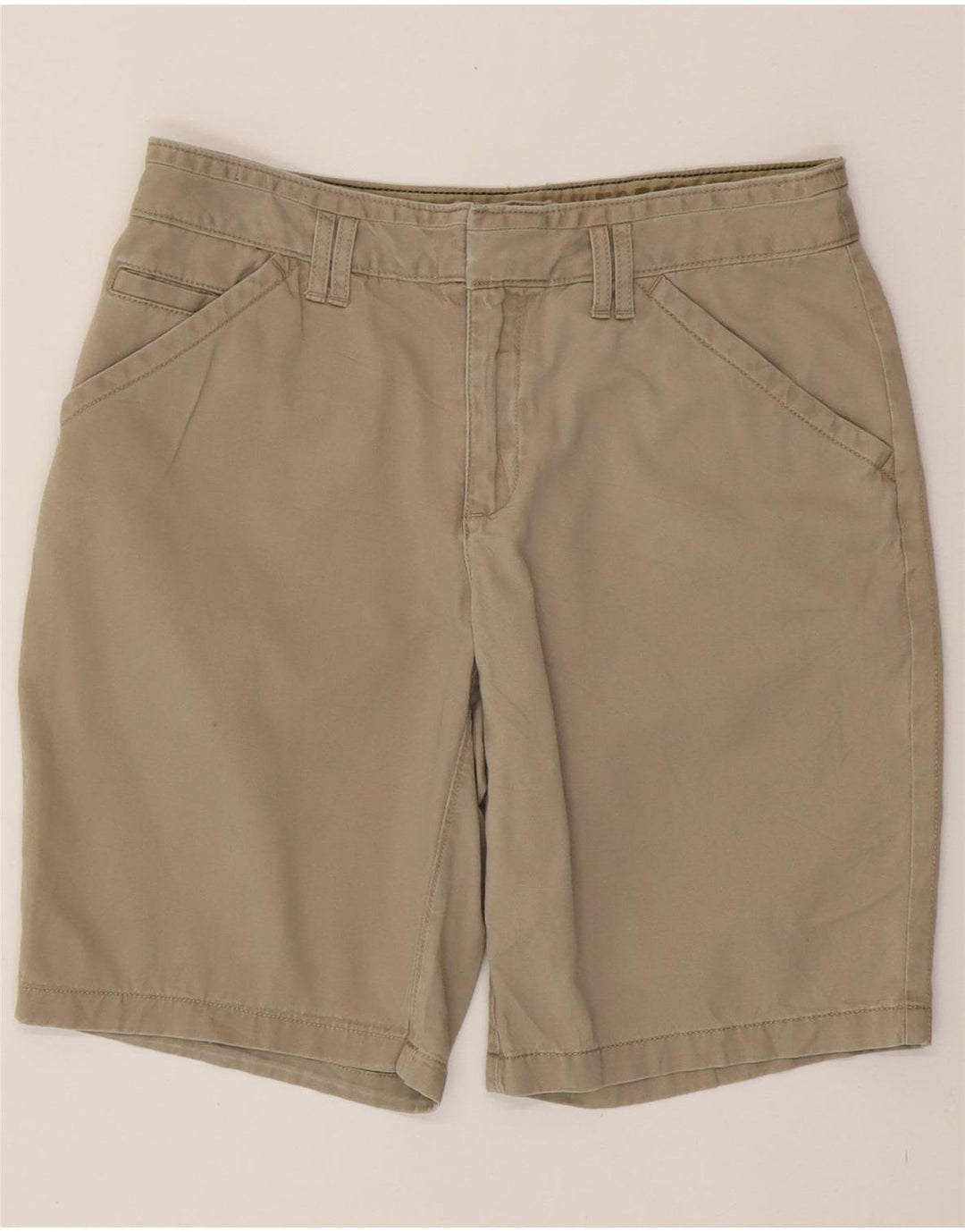 EDDIE BAUER Womens Casual Shorts US 6 Medium W30  Beige Cotton Vintage Eddie Bauer and Second-Hand Eddie Bauer from Messina Hembry 