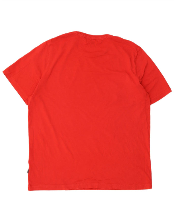 Puma Herren Grafik T-Shirt Top Large Rot