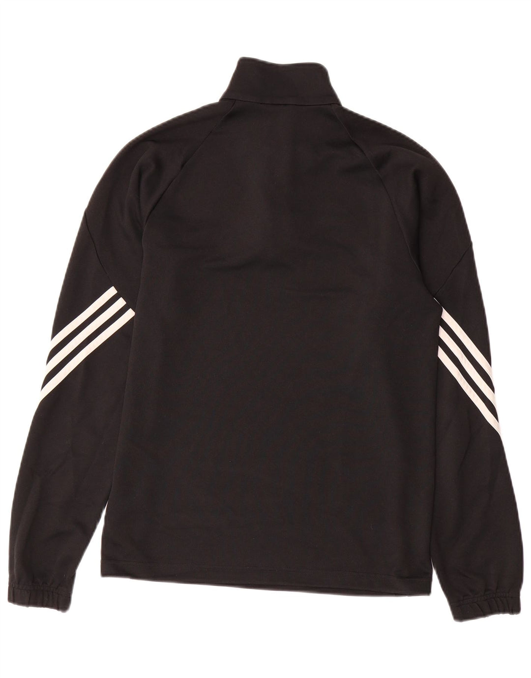 ADIDAS Herren Climalite Zip Neck Pullover Trainingsanzug Top Small Schwarz