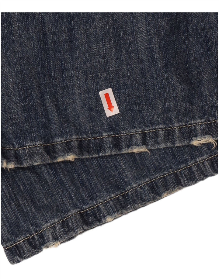CALVIN KLEIN Herren Straight Jeans W34 L30 Blaue Baumwolle